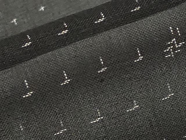 平和屋着物*夏物 紗紬 間道 黒地 正絹 逸品 CABG3446tx