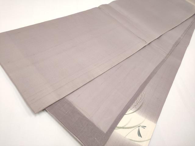 平和屋着物*夏物 太鼓柄袋帯 トンボ すすき 金彩 正絹 逸品 CABG3472tx