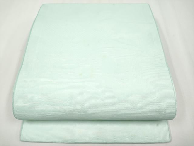 平和屋着物*夏物 九寸開き名古屋帯 草花文 錆青磁色 正絹 逸品 CABG3476tx
