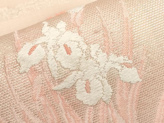 平和屋着物*夏物 九寸名古屋帯 唐織 花丸文 正絹 逸品 未使用 CABG3479tx