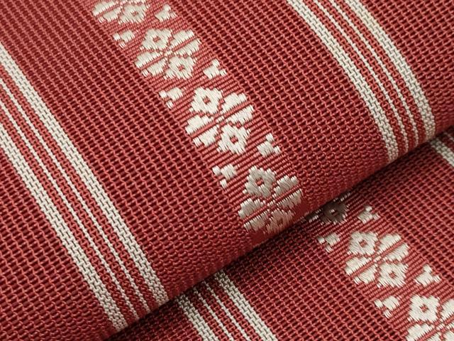平和屋着物*夏物 本場筑前博多織 八寸名古屋帯 紗献上 正絹 逸品 未使用 CABG3486tx