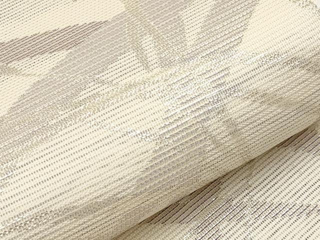 平和屋着物*夏物 六通柄袋帯 籬すすき文 銀糸 正絹 逸品 CABG3495tx