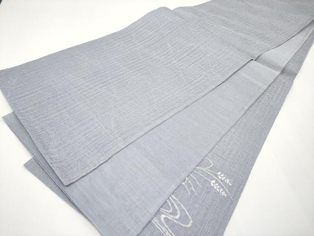 平和屋着物*夏物 太鼓柄袋帯 すくい織 蟹 カニ 金銀糸 正絹 逸品 未使用 CABG3512tx