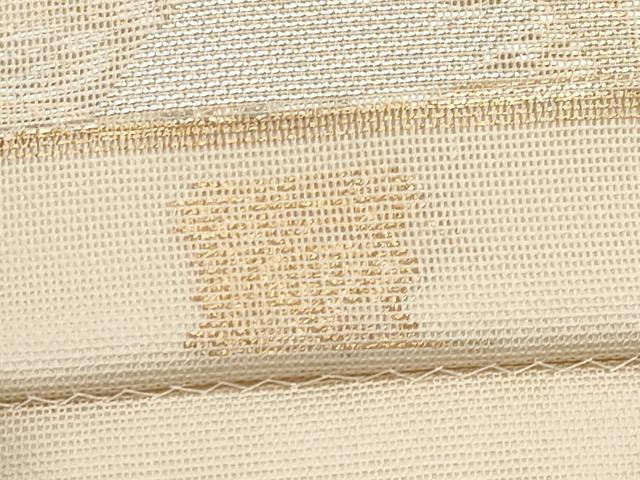 平和屋着物*夏物 織物一筋名門 織悦 全通柄 本袋帯 草花文 金銀糸 正絹 逸品 CABG3557tx