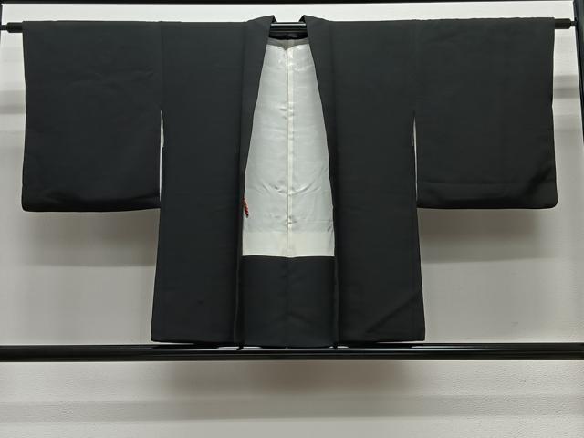 平和屋着物#羽織 寿光織 唐獅子 黒地 金糸 正絹 逸品 CABG3609ua