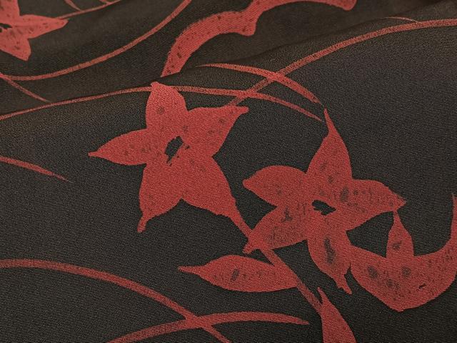 平和屋着物#羽織 ろうけつ染 草花文 正絹 逸品 CABG3625ua