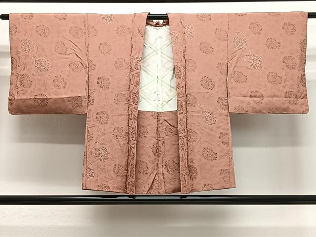 平和屋着物#羽織 地紋起こし 草花文 正絹 逸品 CABG3636ua