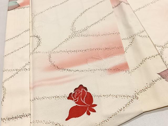 平和屋着物#羽織 地紋起こし 舞花文 正絹 逸品 CABG3652ua