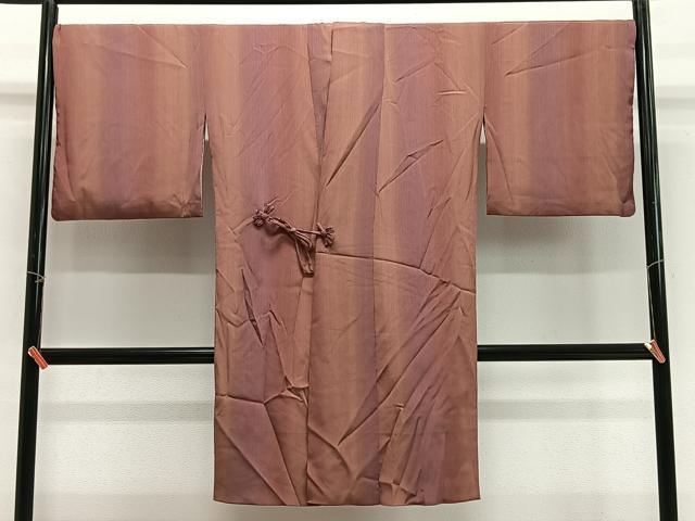 平和屋着物#道行コート 縞 暈し染め ロング丈 洗える着物 CABG3653ua