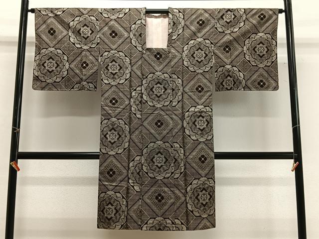 平和屋着物#本場大島紬 龍郷絣 道行コート 正絹 逸品 CABG3675ua