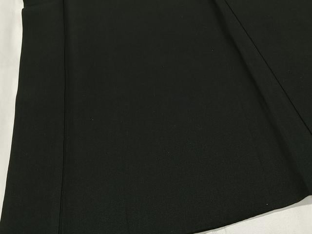 平和屋着物∞男性 長羽織 黒紋付 羽裏:鷹 正絹 逸品 CABG3676ua