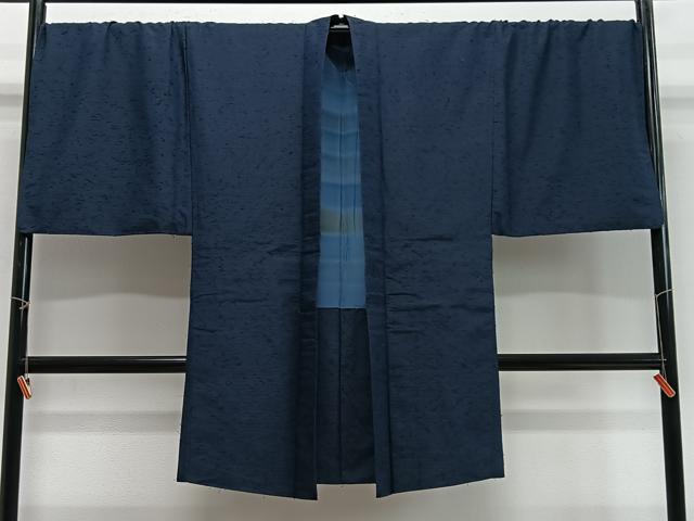 平和屋着物∞男性 長羽織 髭紬地 キングサイズ 褐返色 正絹 逸品 CABG3683ua