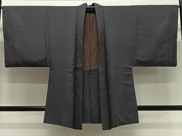 平和屋着物∞男性 羽織 紬地 檳榔子染色 正絹 逸品 CABG3684ua