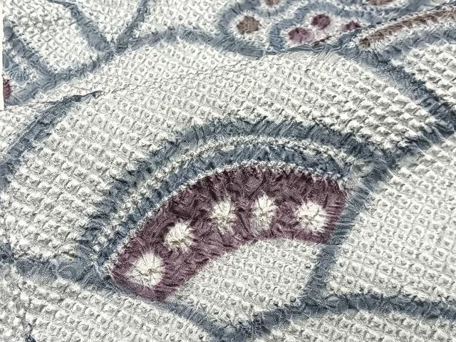 平和屋着物∞羽織 総絞り 青海波 正絹 逸品 CABG3687ua