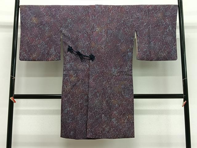 平和屋着物∞道中着 ふくれ織 霞文 暈し染め ロング丈 正絹 逸品 CABG3692ua