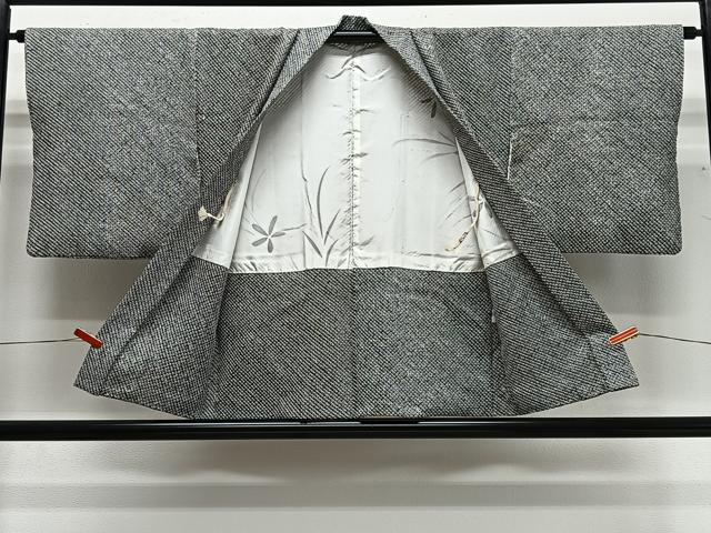平和屋着物∞羽織 総絞り 黒地 正絹 逸品 未使用 CABG3703ua