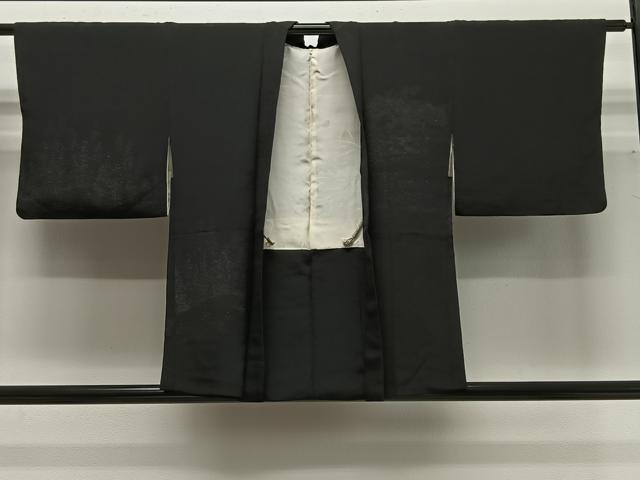 平和屋着物#羽織 寿光織 樹林文 黒地 金銀糸 正絹 逸品 CABG3726ua