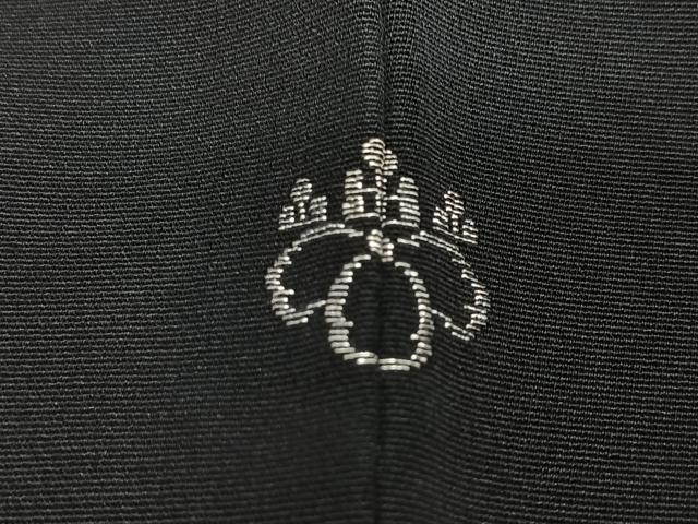 平和屋着物#羽織 籬梅文 黒地 金彩 正絹 逸品 CABG3737ua