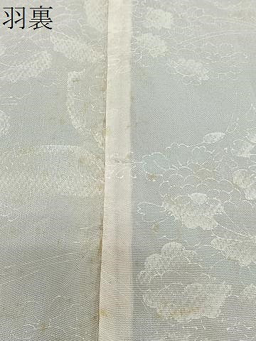 平和屋着物#羽織 風景文 黒地 金銀彩 洗える着物 CABG3738ua