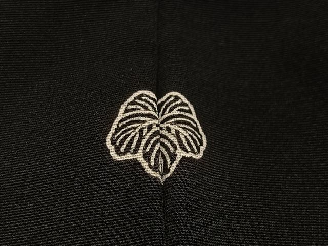 平和屋着物#羽織 地紋起こし 雲取り文 黒地 正絹 逸品 CABG3745ua