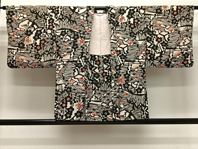 平和屋着物#羽織 型染め 松竹梅 金彩 正絹 逸品 CABG3768ua