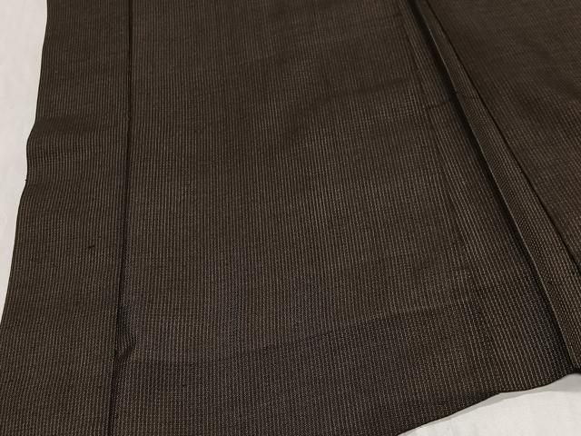 平和屋着物#男性 長羽織 紬地 縞 正絹 逸品 CABG3771ua