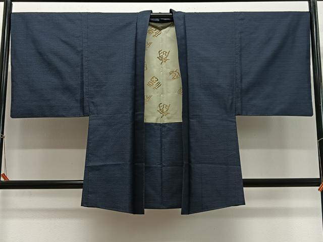 平和屋着物#男性 羽織 本場大島紬 80亀甲 総詰め 正絹 逸品 CABG3814ua