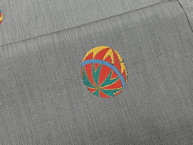 平和屋着物#道中着 紬地 毬 正絹 逸品 CABG3825ua