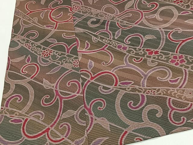 平和屋着物#道中着 唐草文 ロング丈 正絹 逸品 CABG3826ua