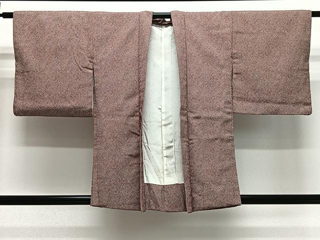 平和屋着物#羽織 お召地 鹿の子文様 正絹 逸品 CABG3828ua