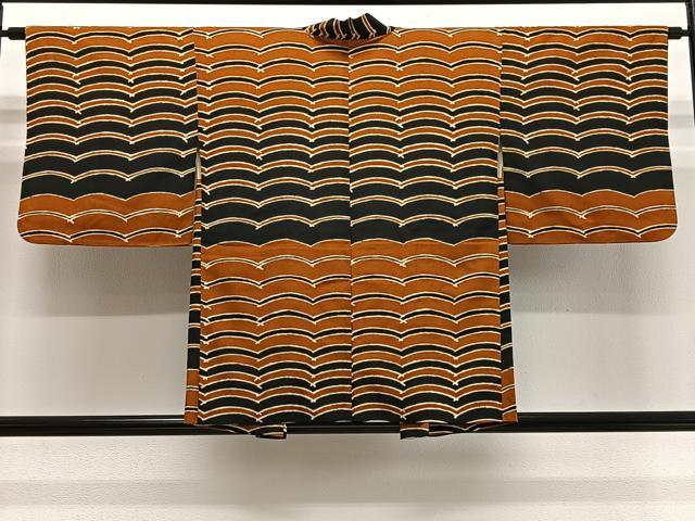 平和屋着物#羽織 横段文 正絹 逸品 CABG3834ua
