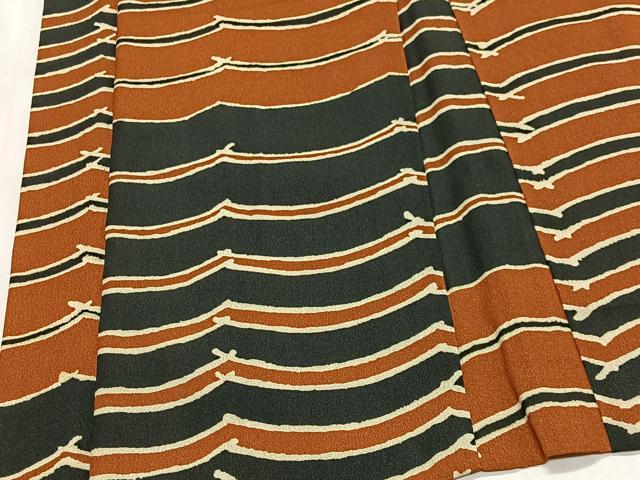 平和屋着物#羽織 横段文 正絹 逸品 CABG3834ua
