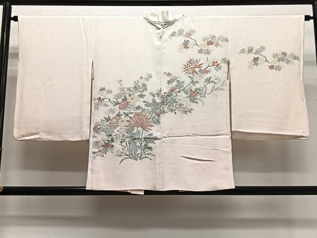 平和屋着物#羽織 寿光織 草花文 金糸 正絹 逸品 CABG3844ua