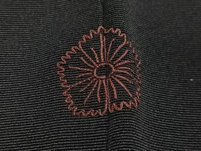 平和屋着物#中国三大刺繍 相良刺繍 総刺繍 羽織 舞花文 黒地 正絹 逸品 CABG3849ua