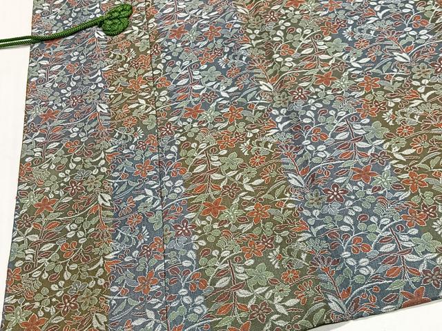 平和屋着物#道中着 草花文 正絹 逸品 CABG3852ua