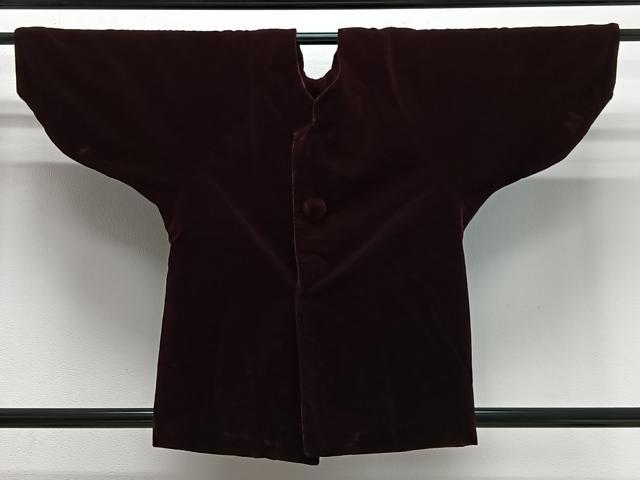 平和屋着物#和装コート ベロア 葡萄色 CABG3854ua