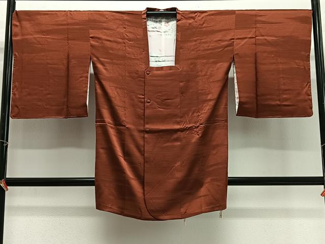平和屋着物#道行コート 横段文 正絹 逸品 未使用 CABG3856ua