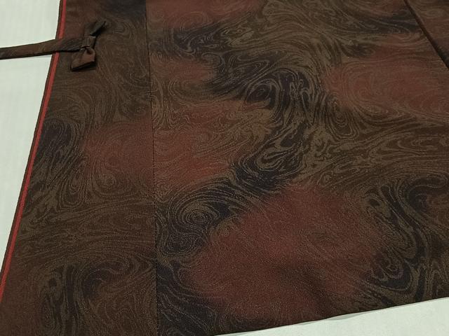 平和屋着物#道中着 墨流し文様 洗える着物 CABG3867ua