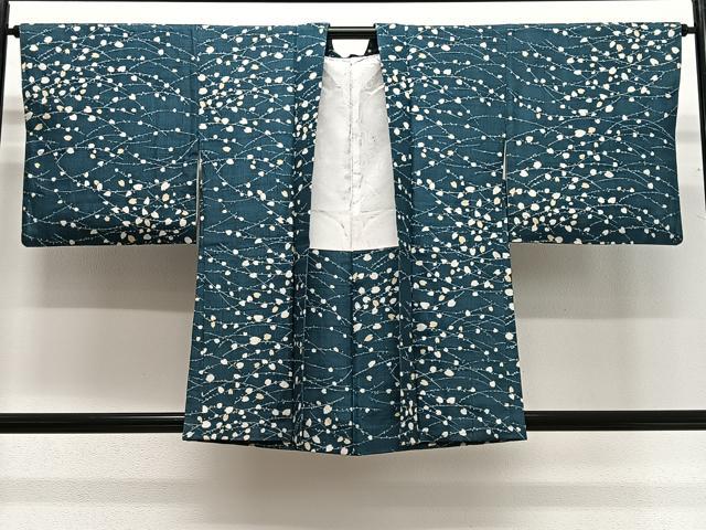 平和屋着物#羽織 紬地 枝葉文 正絹 逸品 CABG3882ua