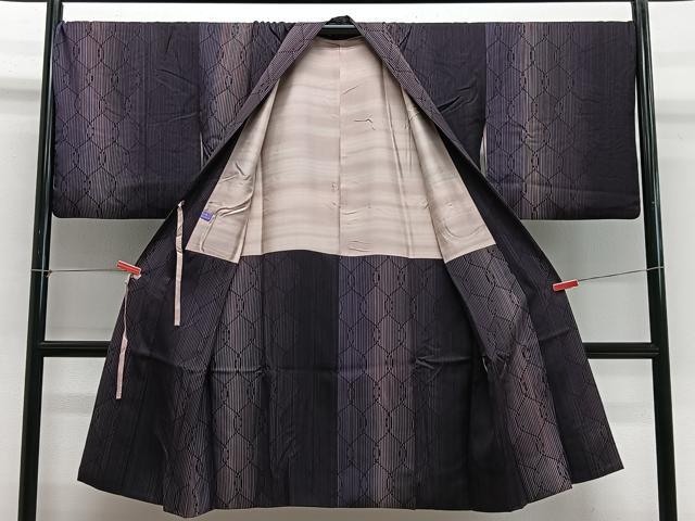 平和屋着物∞道中着 立涌文様 ロング丈 正絹 逸品 CABG3888ua