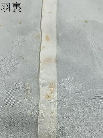 平和屋着物#羽織 寿光織 枝花文 黒地 正絹 逸品 CABG3965ua