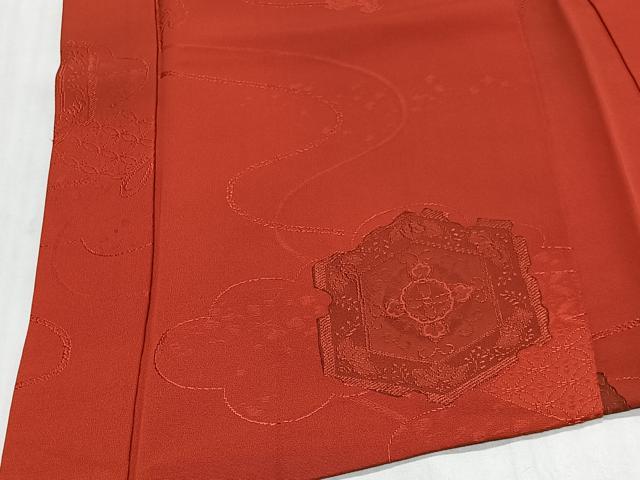 平和屋着物#羽織 地紋起こし 鏡裏花文 正絹 逸品 CABG3974ua