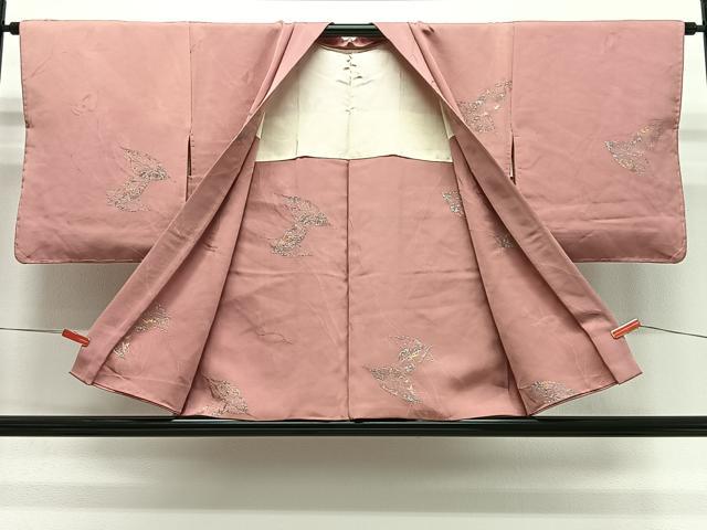 平和屋着物#羽織 寿光織 枝葉文 金銀糸 正絹 逸品 CABG3996ua