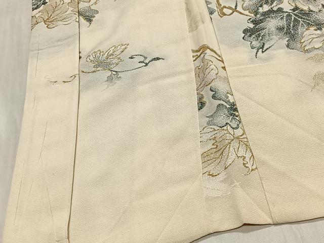 平和屋着物#羽織 寿光織 蔦の葉文 金銀糸 正絹 逸品 CABG4000ua