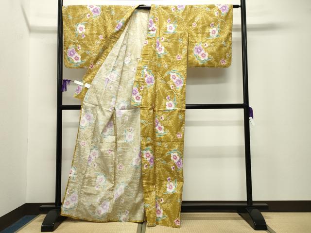 平和屋着物∴夏物 浴衣 舞桜文 綿 逸品 CABG4016gh