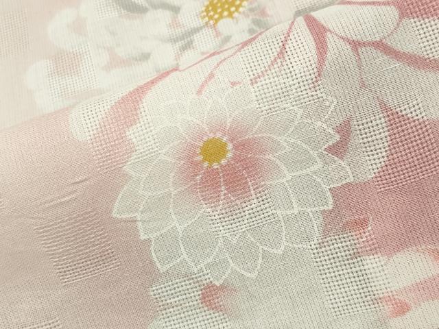 平和屋着物∴夏物 浴衣 菊間道 暈し染め 綿麻 逸品 CABG4026gh