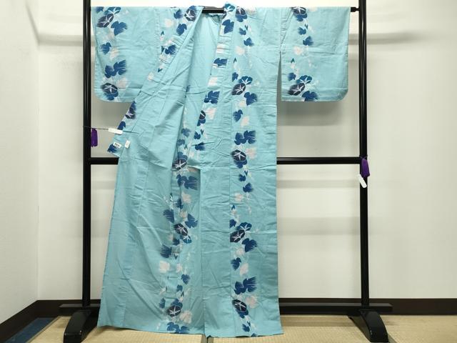 平和屋着物∴夏物 撫松庵 浴衣 朝顔 綿麻 逸品 CABG4046gh