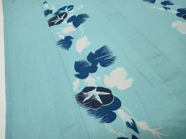 平和屋着物∴夏物 撫松庵 浴衣 朝顔 綿麻 逸品 CABG4046gh