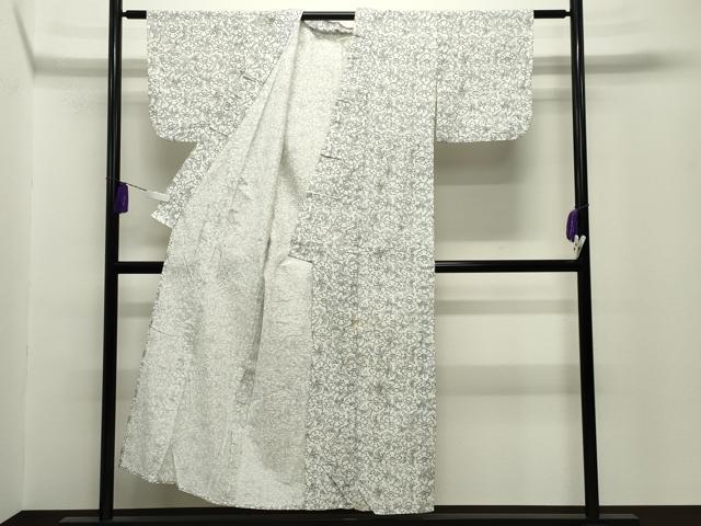 平和屋着物∴夏物 浴衣 綿絽 更紗花唐草文 綿 逸品 CABG4050gh