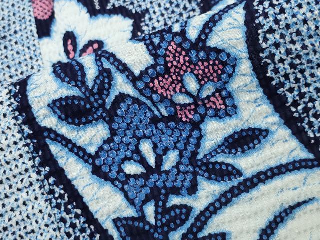 平和屋着物∴夏物 浴衣 桔梗 綿 逸品 CABG4063gh